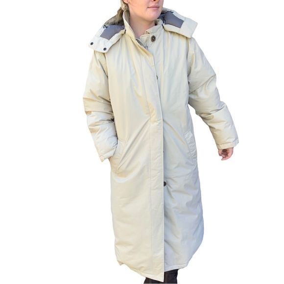 Lands' End Jackets & Blazers - LANDS END Maxi Puffer Coat Goose down, Jacket Removable Hood Medium 10-12 Winter